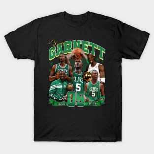 Kevin Garnett The Big Ticket Basketball Signature Vintage Retro 80s 90s Bootleg Rap Style T-Shirt